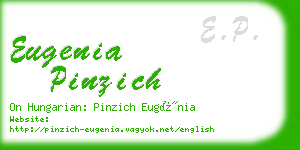 eugenia pinzich business card